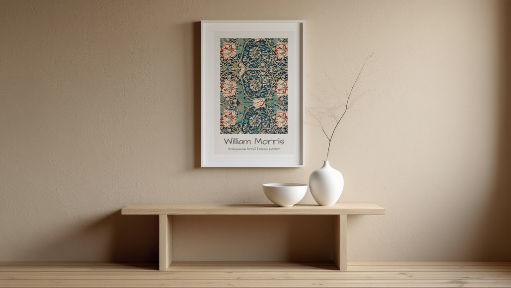 Honeysuckle Pattern II  – William Morris Printed Linen Art Print | Iconic Arts & Crafts Design (Copy)