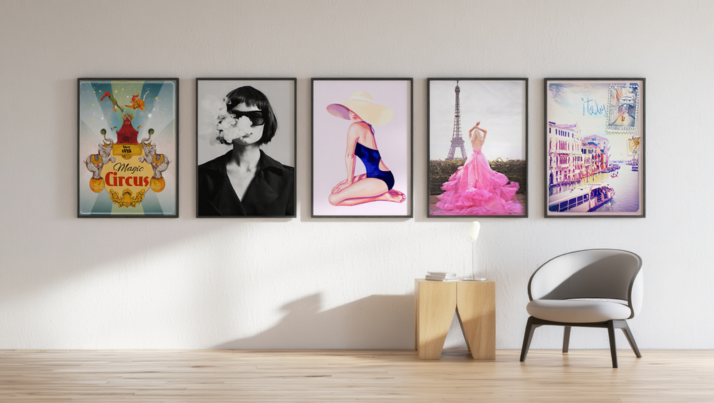 Retro Chic – 5-Piece Mid-Century Wall Art Set