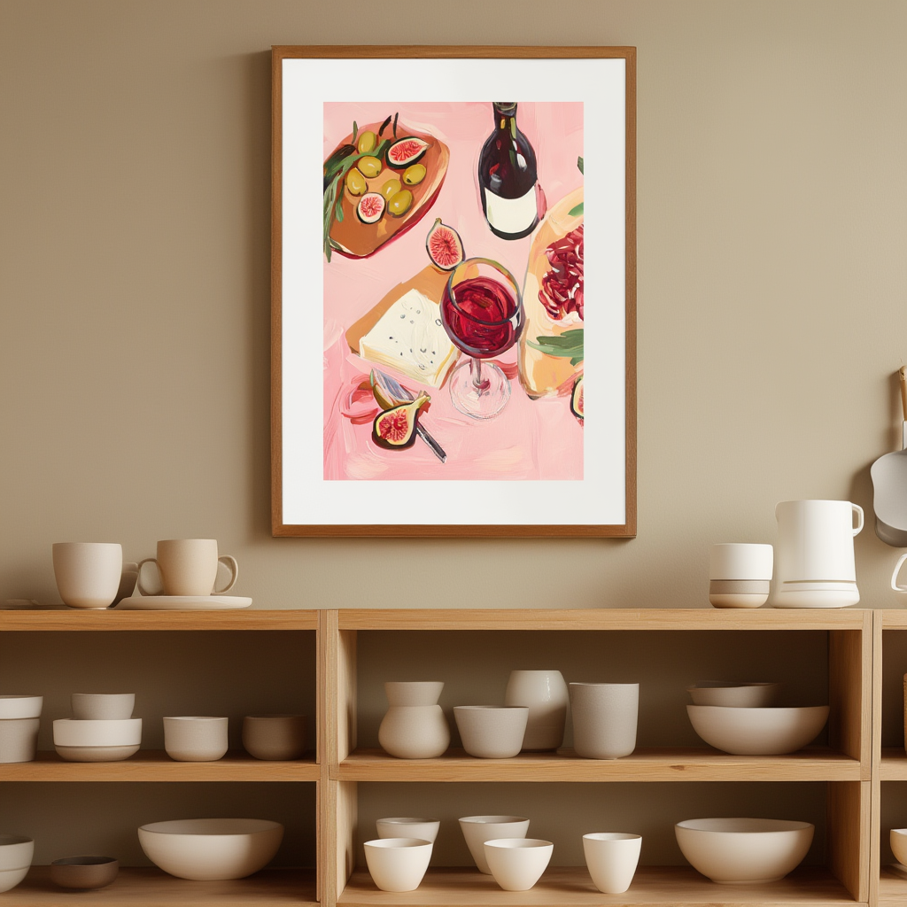 A Table Set — Modern Still Life Wall Art
