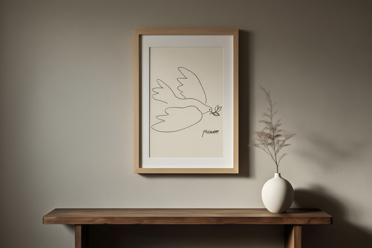 Dove of Peace by Pablo Picasso – Vintage Spanish Peace Symbol Art Print