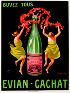 Buvez tous Evian-Cachat by Leonetto Cappiello – Vintage Advertising Art Print