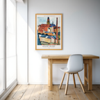St Mary with Houses and Chimneys by August Macke – Expressionist Art Print