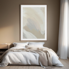 Beige Brush Stroke No. 1 Poster | Minimalist Abstract Wall Art Print - Hakyarts