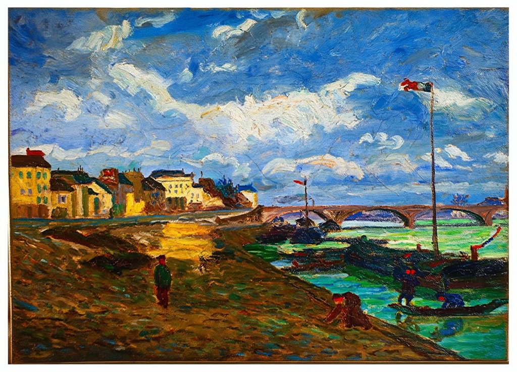 La Seine – Armand Guillaumin Poster | Impressionist River Landscape Art PrintArmand Guillaumin - La Seine