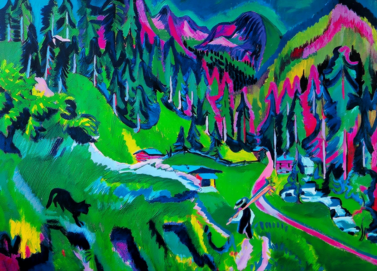 Ernst Ludwig Kirchner - Sertig Valley landscape