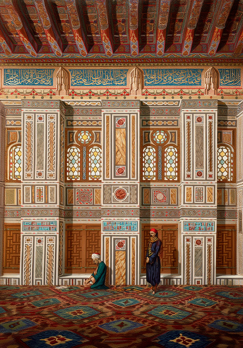 Émile Prisse d'Avennes - Mosquée d’El Bordeyny Poster - Hakyarts