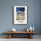 Boulevard Montmartre At Night Poster