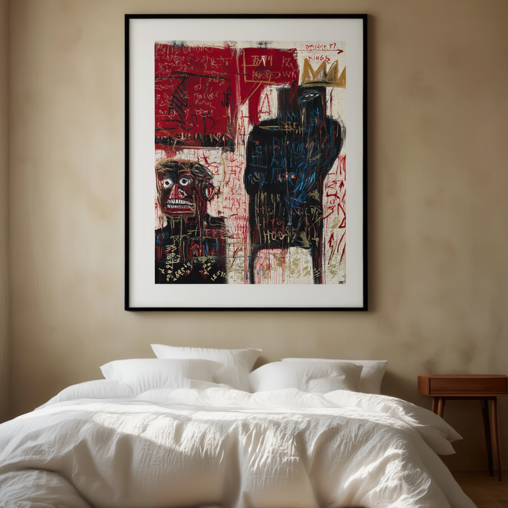 Urban Pulse – Basquiat-Inspired Art Print - Hakyarts
