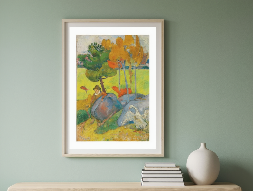 Paul Gauguin – Petit Breton à L'oie - Iconic Post-Impressionist Art Print