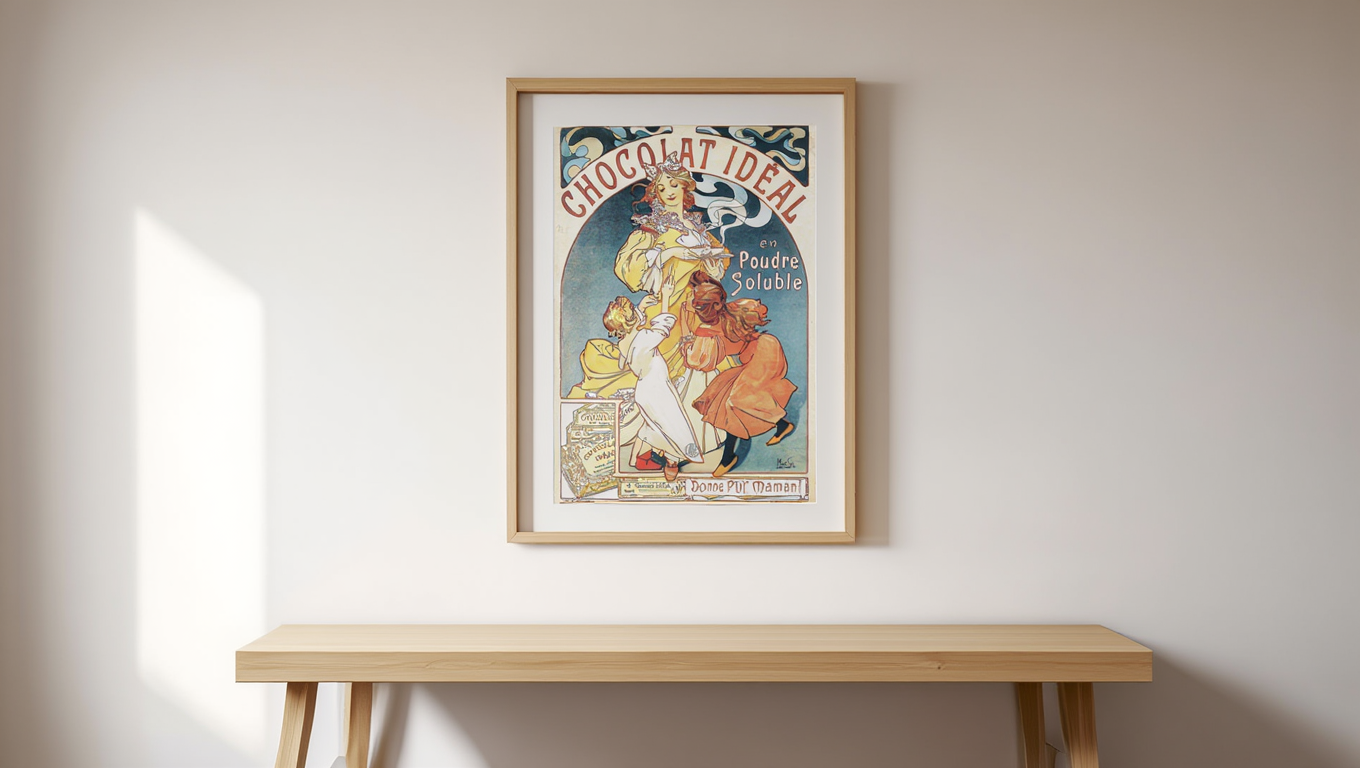 Alphonse Mucha - Chocolat Idéal Poster