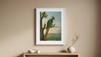 Blauscheitelmotmot by Albert Eckhout – Exotic Bird Illustration Art Print - Hakyarts