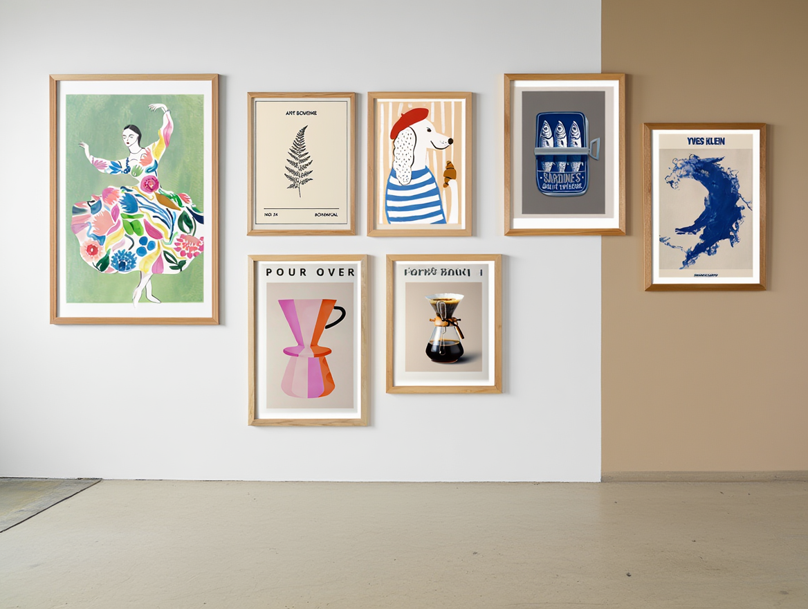 Modern Home Art Set – 6 Stylish Prints for Living Spaces