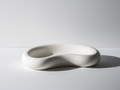 Minimalist Pea Moon Plaster Storage Tray – White Cream  Home Decor - Hakyarts
