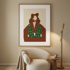 Stillness in Profile – Figurative Illustration - Hakyarts