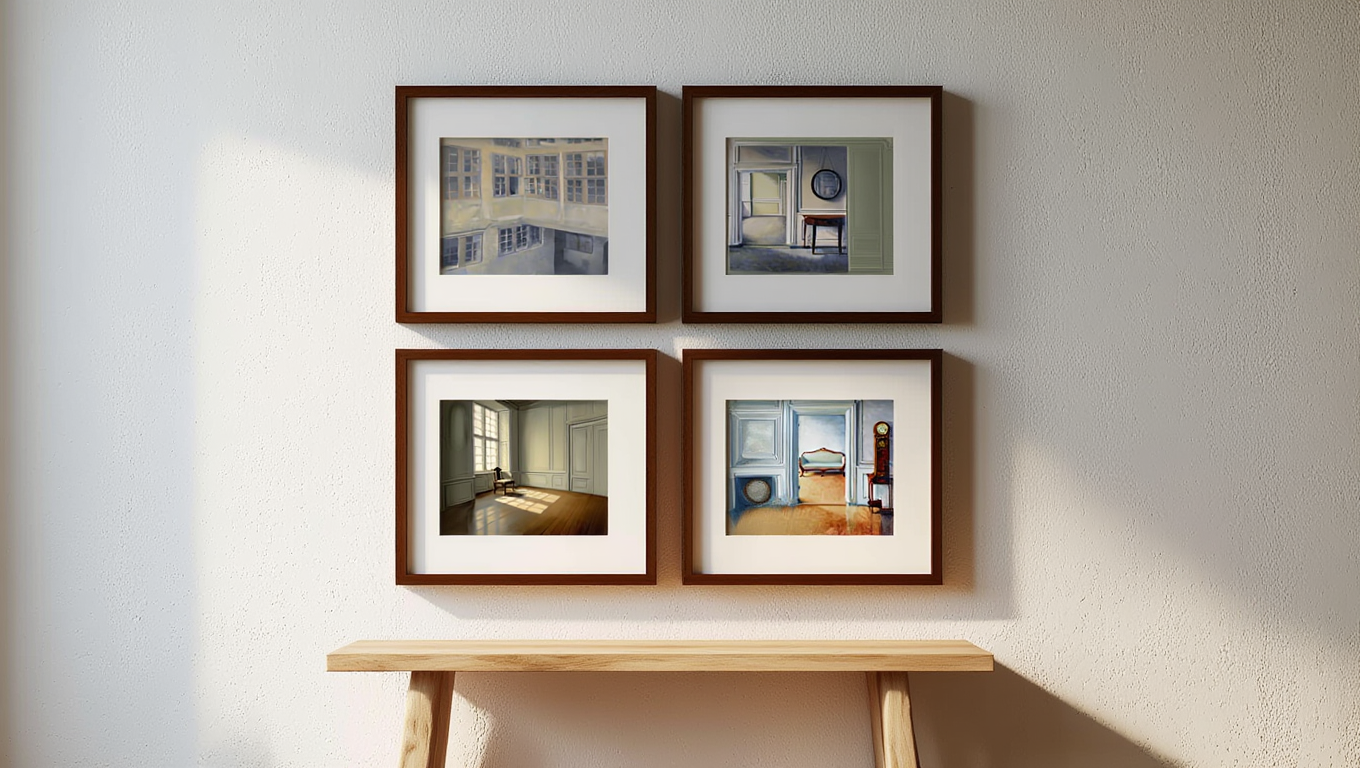 Hammershøi Quiet Spaces – 4 Prints Mix & Match