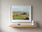 Landscape at Le Pouldu – Paul Gauguin Poster | Post-Impressionist Rural & Coastal Art Print - Hakyarts