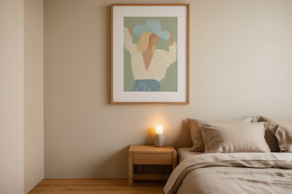 Elegance in a Hat – Figurative Woman Art Print