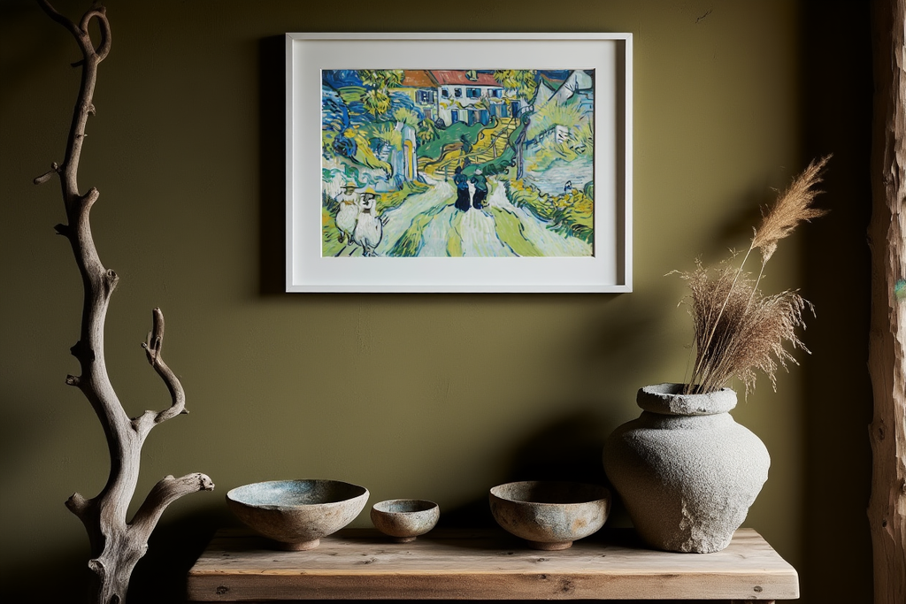 Stairway at Auvers - Vincent Van Gogh