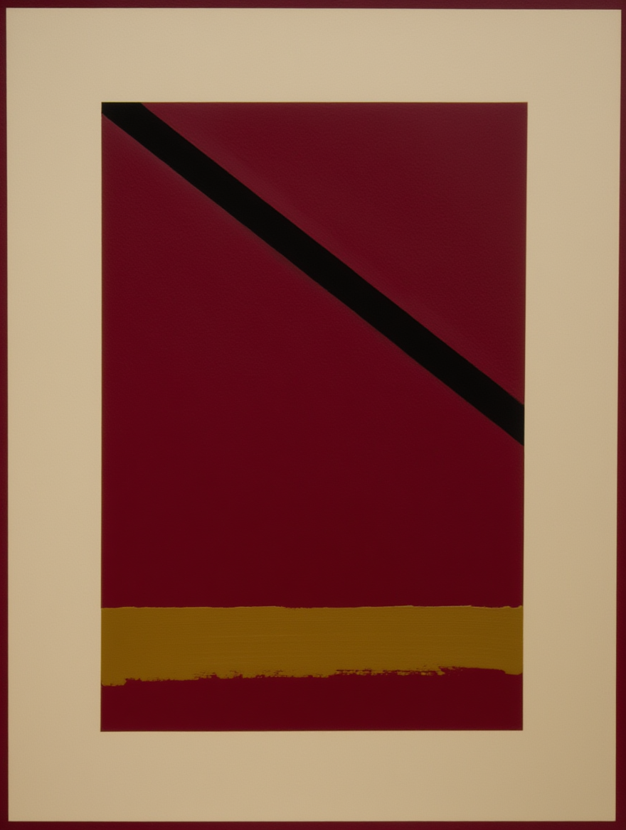 Linear Rhythms in Space – Modern Minimalist Art Print for Office or Home