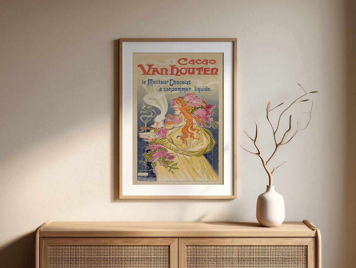 Henri Privat-Livemont - Cacao Van Houten Poster