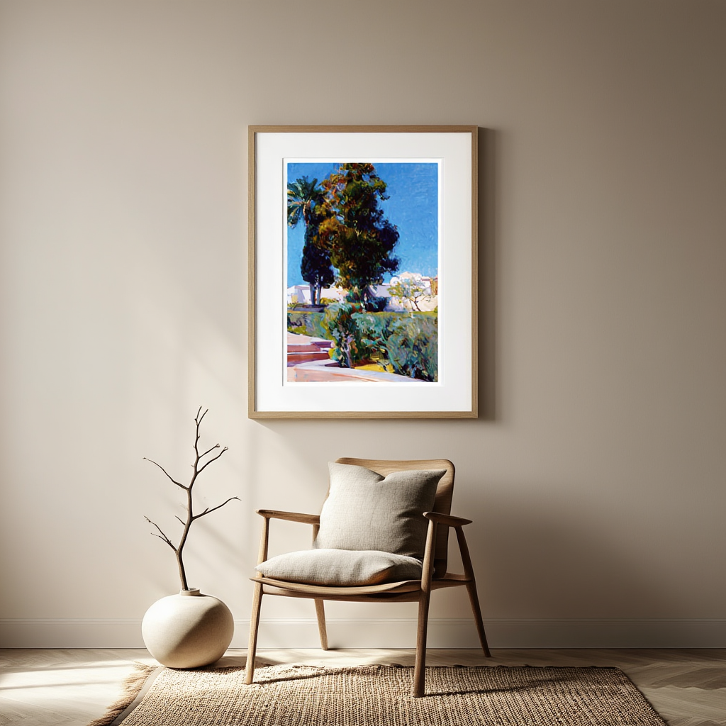 Joaquín Sorolla - Corner of the Garden, Alcazar, Sevilla