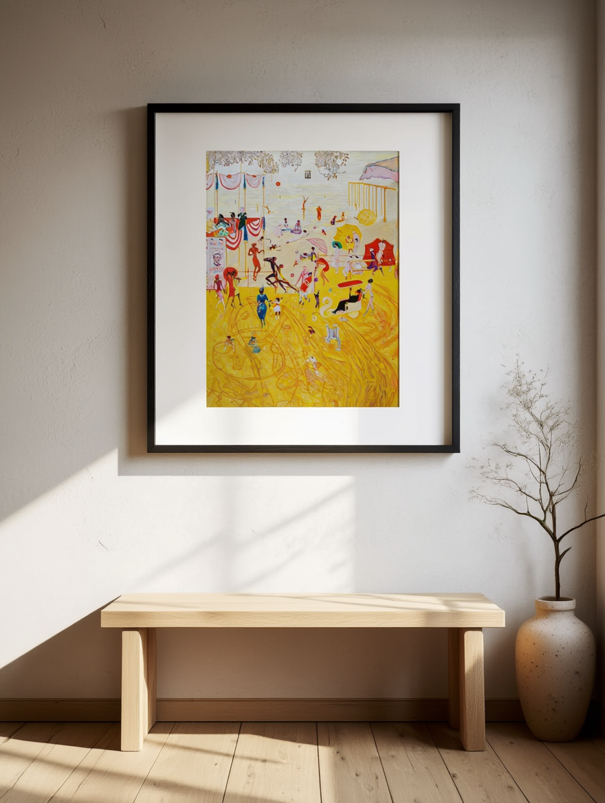 Asbury Park South by Florine Stettheimer (1920) – Modernist American Art Print