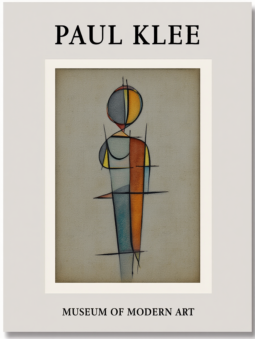 Paul Klee Abstract Art Prints – Colorful Minimalist Posters, 9 Mix & Match Designs for Home & Living Room