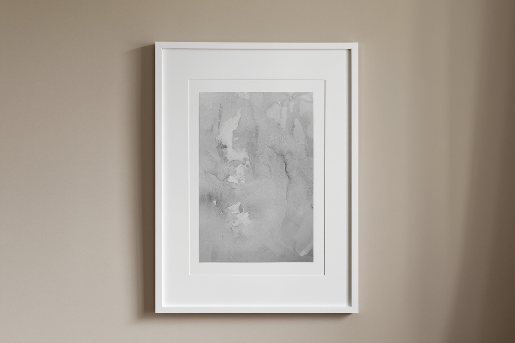 Grey Fumes – Watercolor Strokes Art Poster
