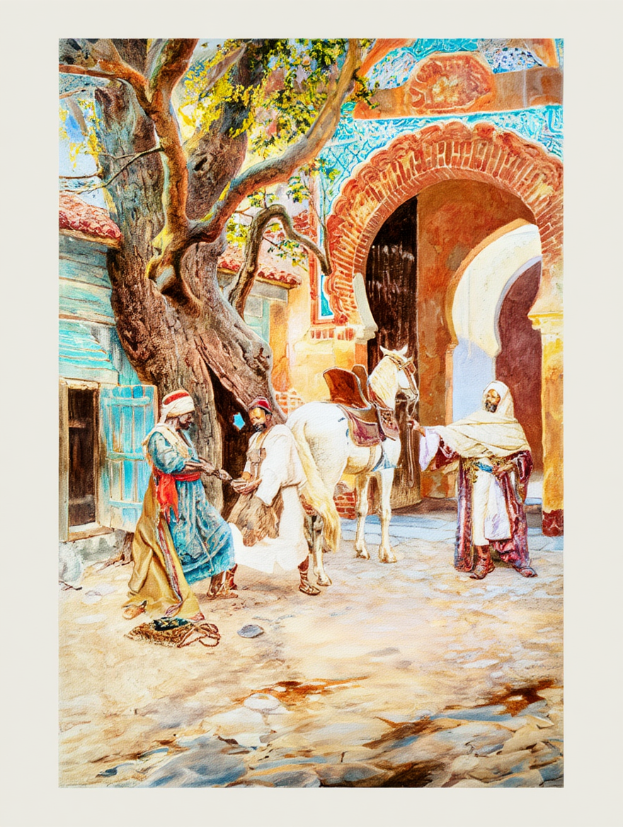 The Farrier  by Rudolf Ernst - Hakyarts