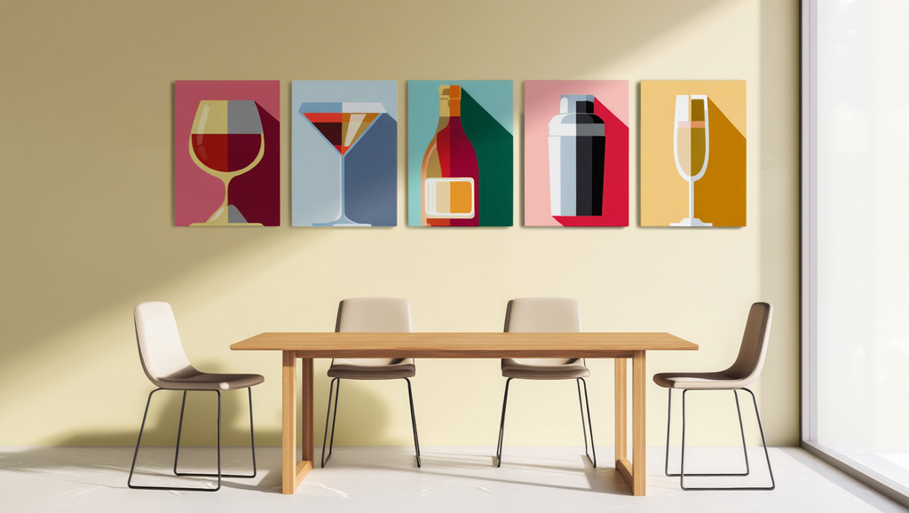 Cocktail Vibes – 5 Art Prints Set