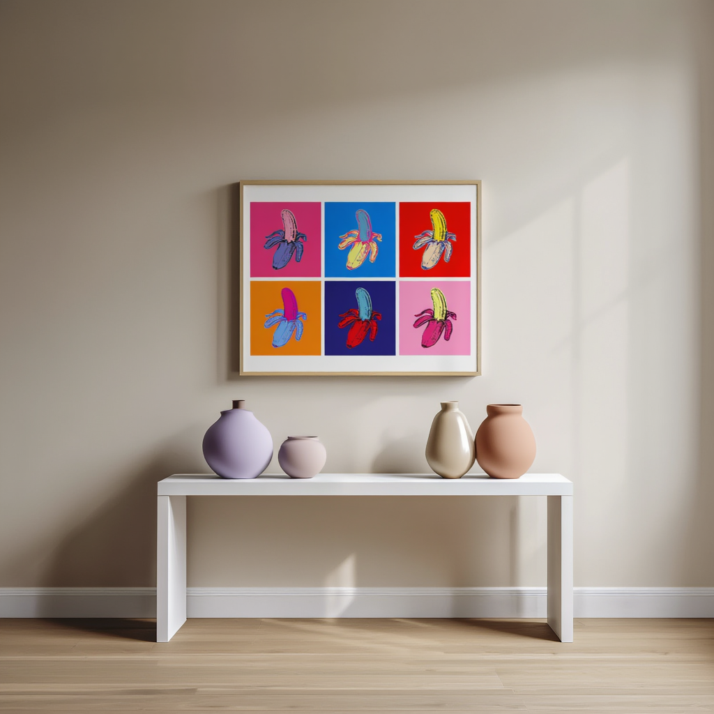 Andy Warhol Style - Bananas Poster