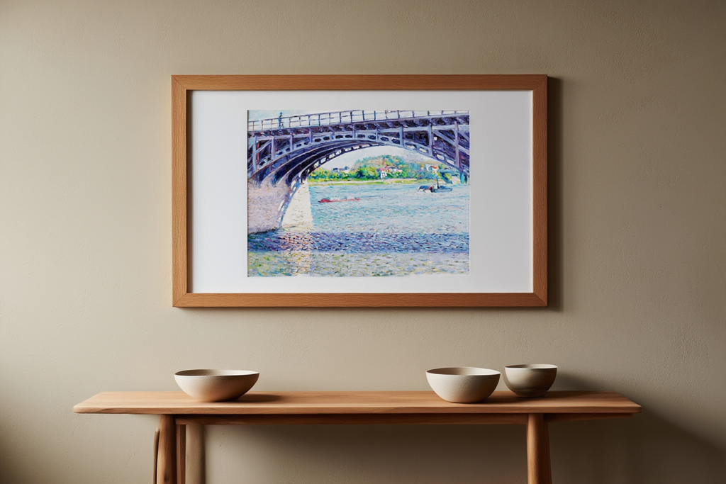 Gustave Caillebotte - Le Pont d’Argenteuil et la Seine | HakyArts