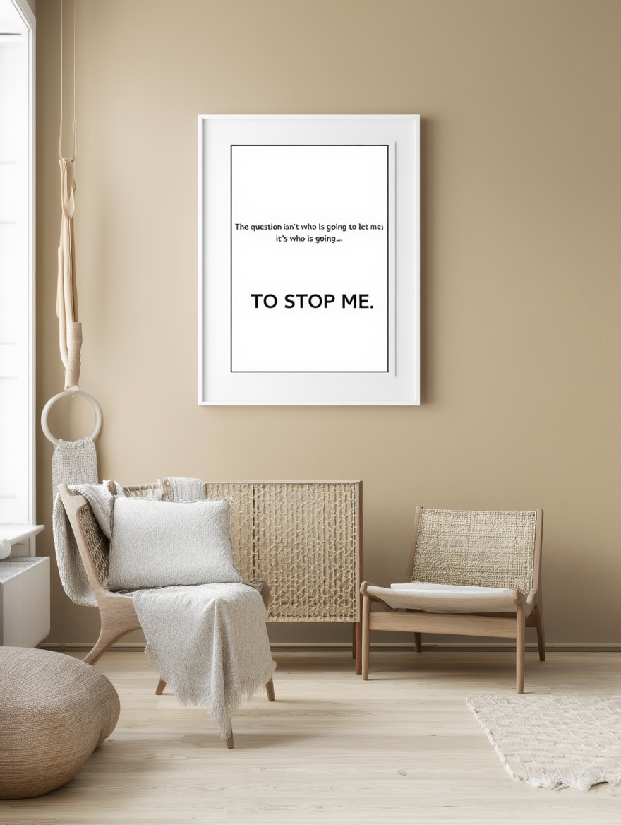 The Question Isn't Who Is Going To Let Me...Poster