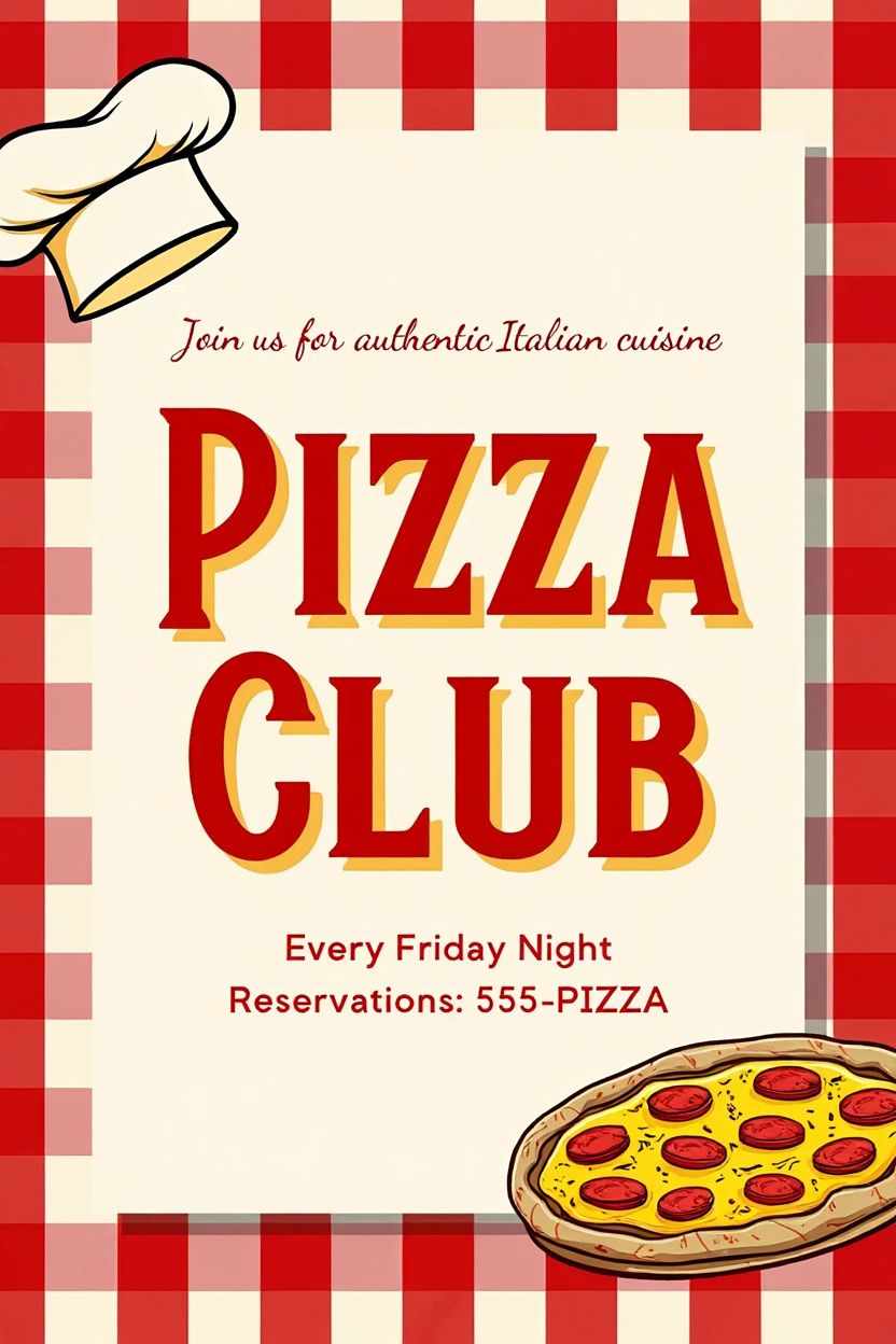 6 Retro Kitchen Posters – Pasta, Pizza & Coffee Love Canvas Prints in Red & Pink Tones for Living Room & Dining Decor