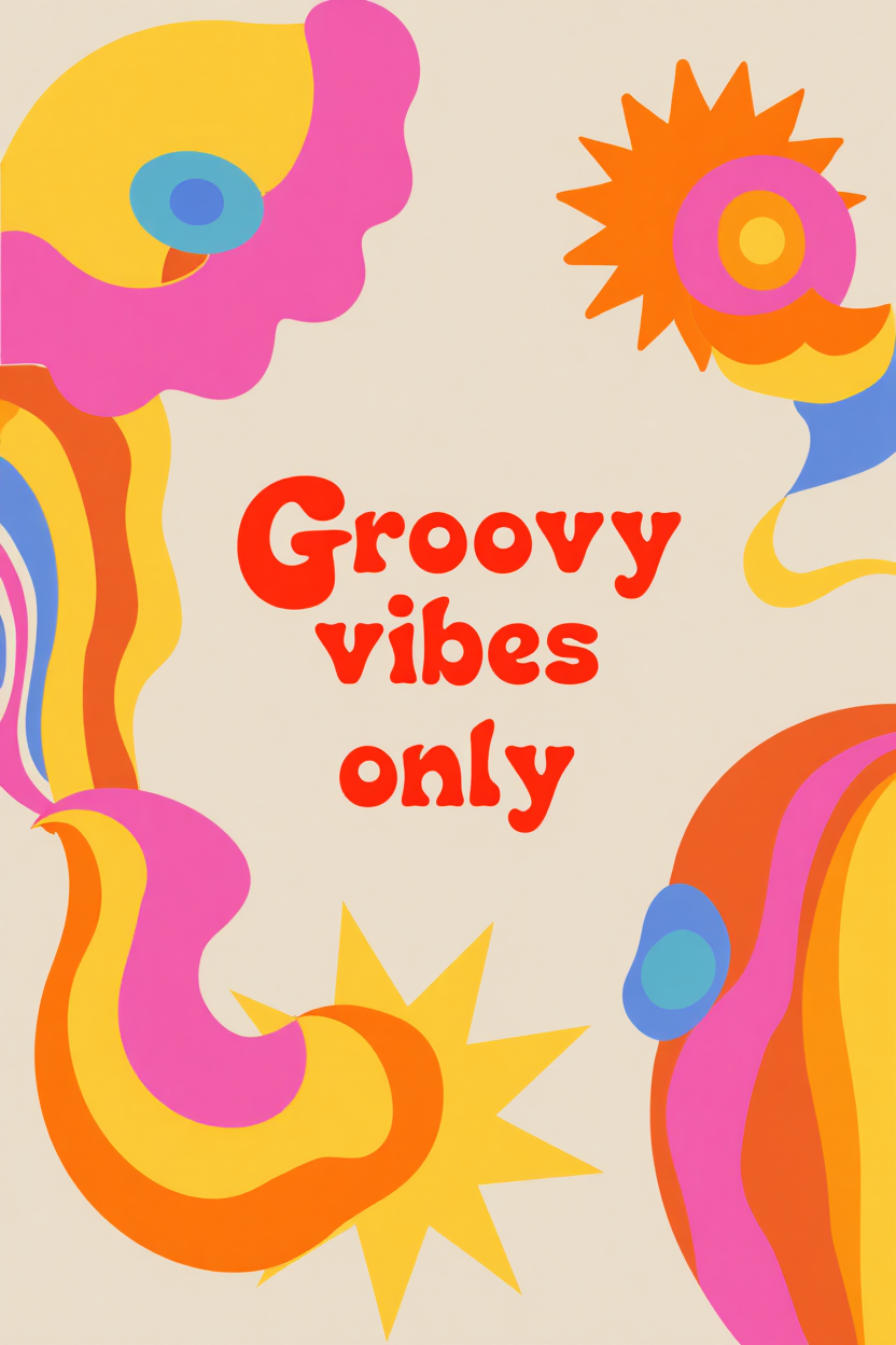 Retro Gallery Wall – Funny Colorful Dog Quotes Set