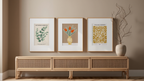 Floral Harmony – 6 Botanical Prints | Mix & Match Wall Art Collection - Hakyarts