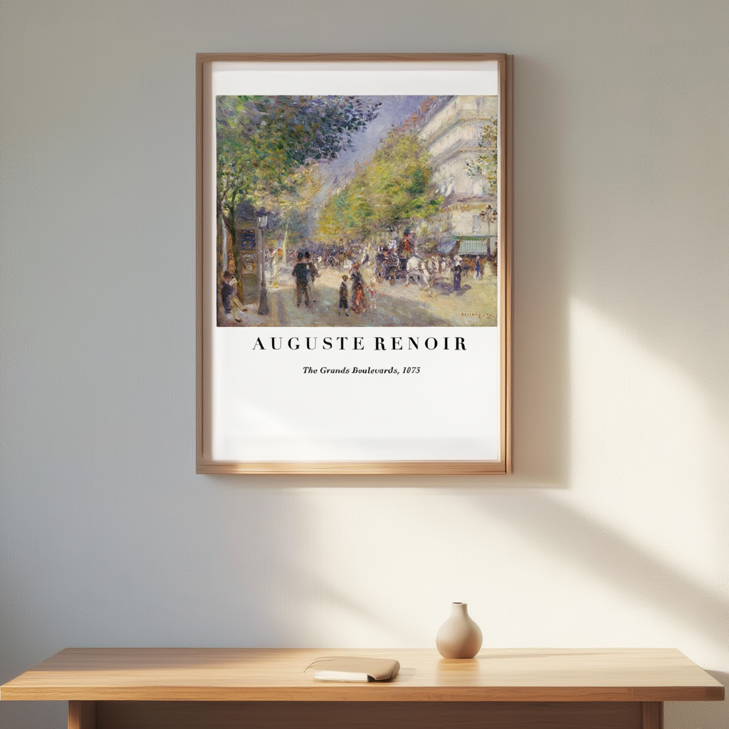 Auguste Renoir - The Grands Boulevards Poster