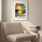 Saxoléine Poster by Jules Chéret – Belle Époque French Advertising Art Print - Hakyarts