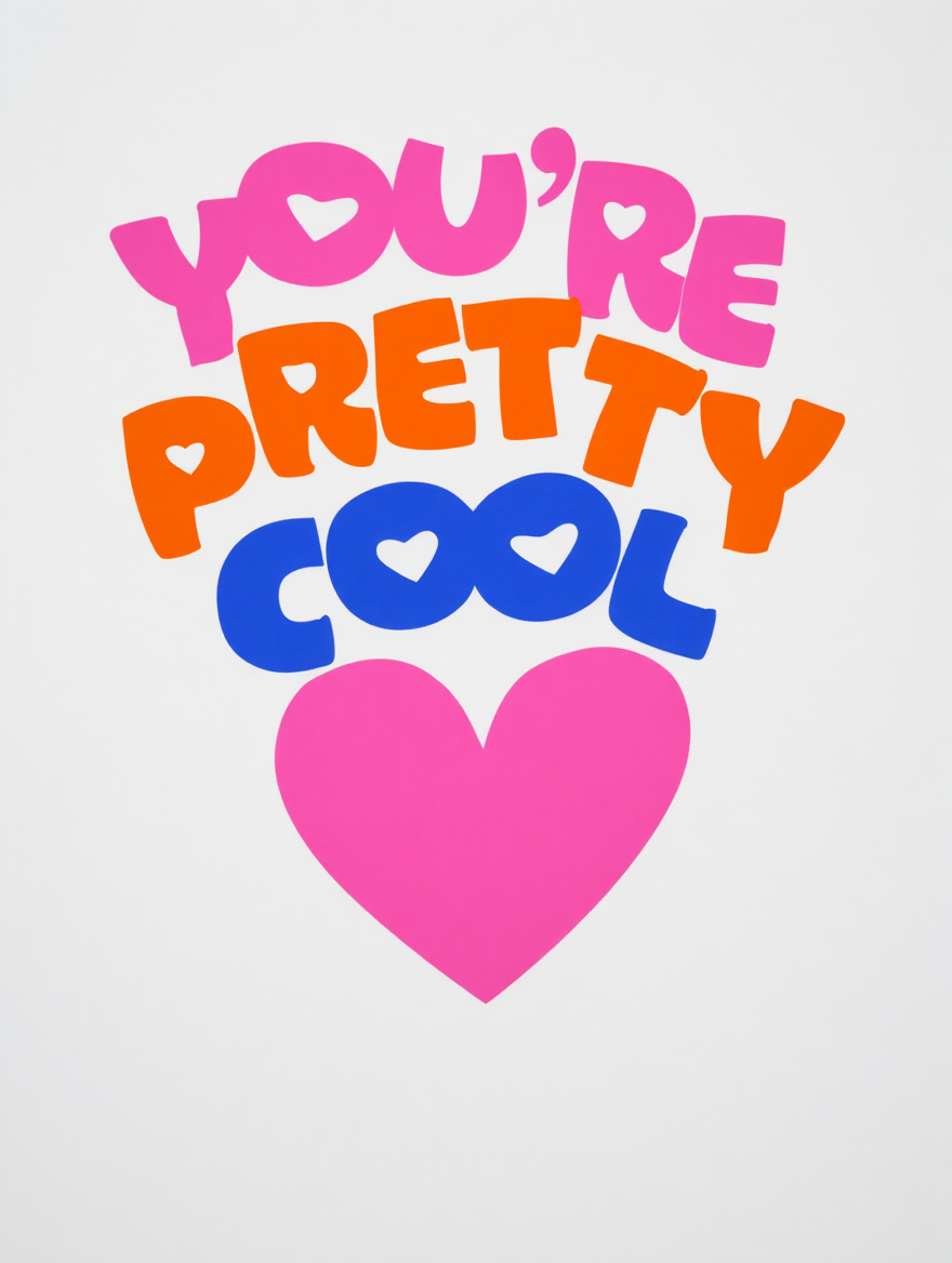 Colourful Electric Red – Sunshine Good Vibes Lobster 5-Prints