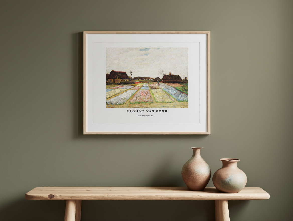 Vincent Van Gogh - Flower Beds in Holland Poster