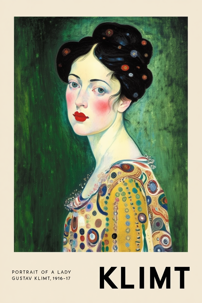 Gustav Klimt Art Print – 4 Golden Wall Art Prints | Elegant Gallery Wall Décor for Living Room, Bedroom & Office