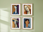 Modigliani Lines & Faces – Mix & Match Prints - Hakyarts