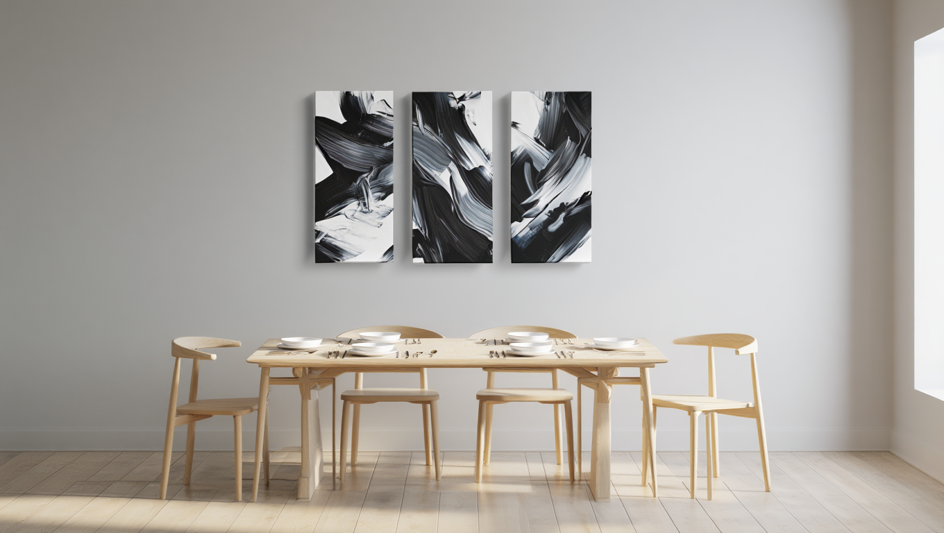 Expressive Black & White Art – Version 3 – Set of 3