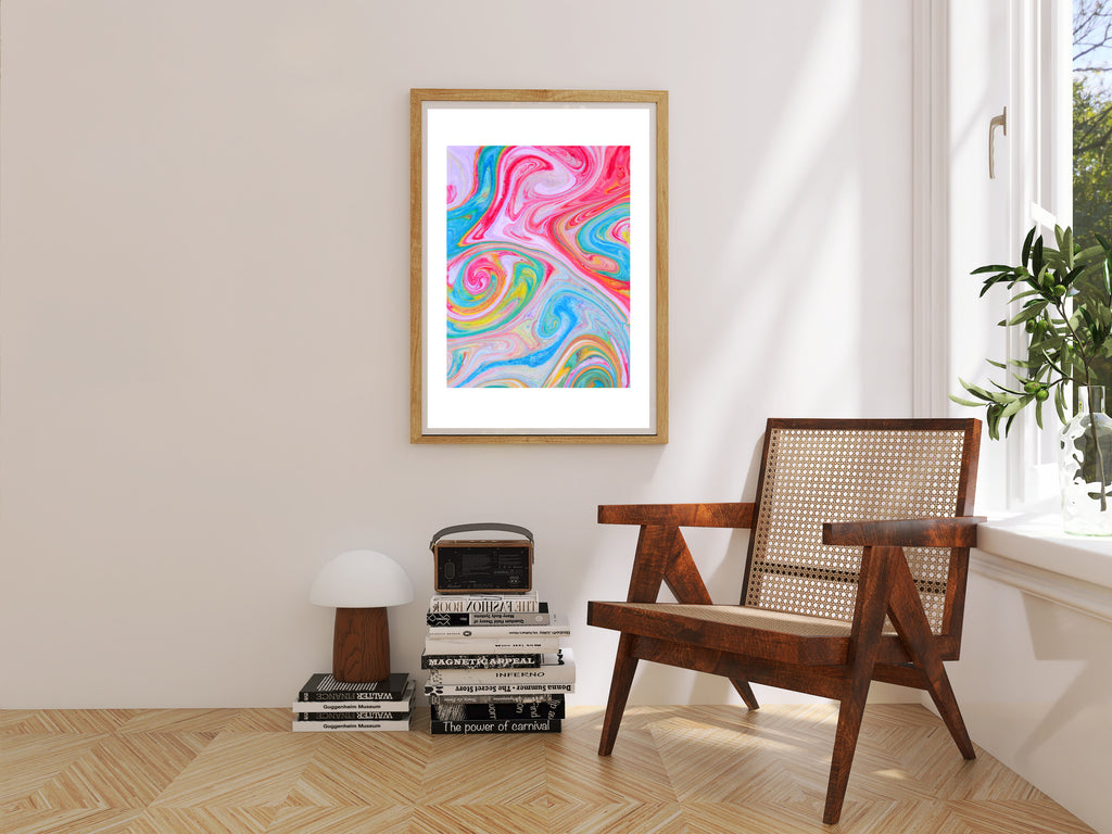 Electric Gelato – Bold Abstract Colorful Art Print