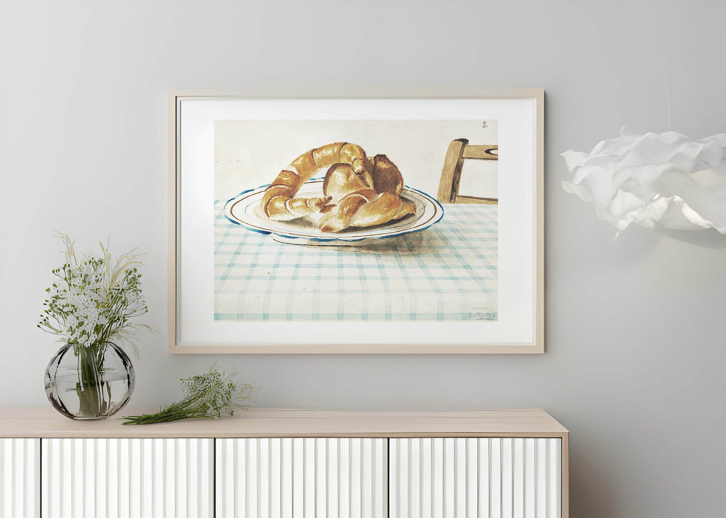 Egon Schiele - Still Life with Plate of Pastries - Hakyarts