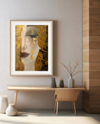 Vintage Soul – Textured Portrait Collage Art Print – Unique Mixed Media Poster