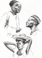 Set of 3 Cultural Art Prints – Elton Fax’s West Africa Vignettes Collection Gallery Set