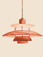 Set of 4 Ice Cream Pantone Lamp Prints – Pink Tones Minimalist Wall Art - Hakyarts