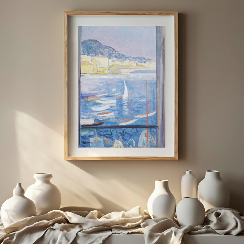 Henri Lebasque - Villefranche-Sur-Mer, Fenêtre Ouverte Sur Le Port