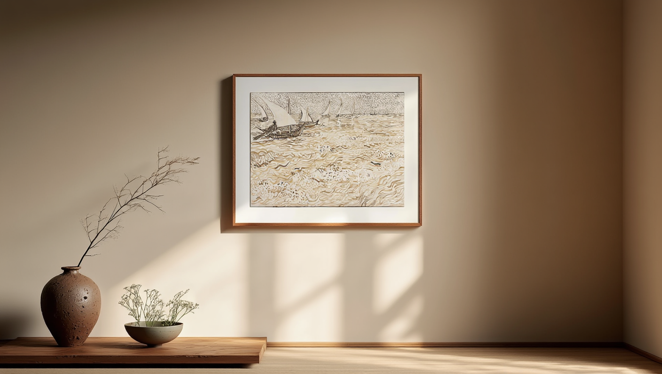 Vincent Van Gogh - Boats at Saintes-Maries